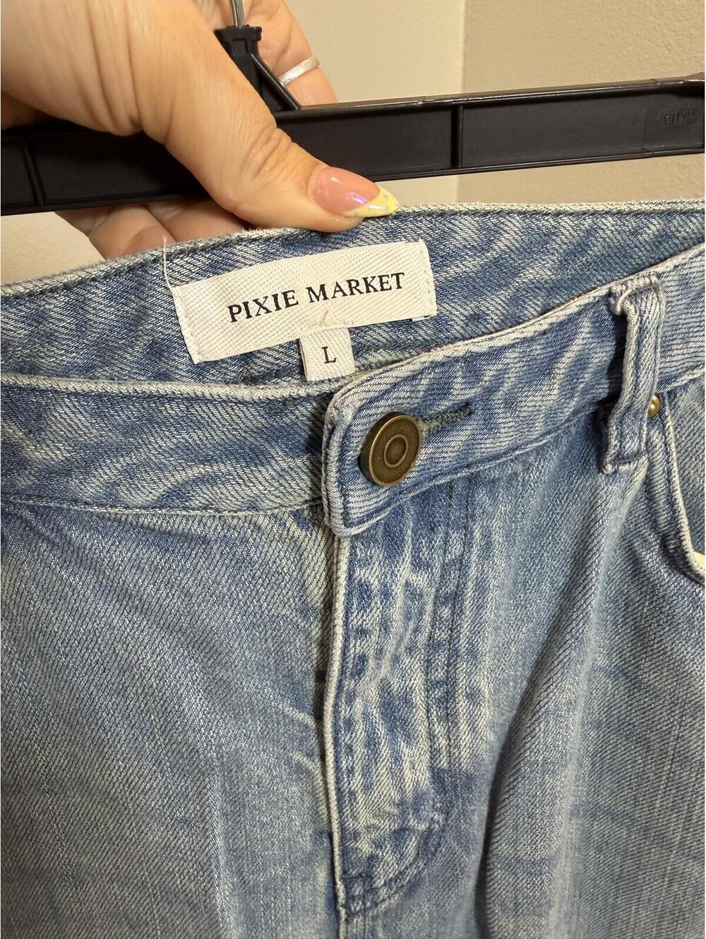 Pixie Market 100% Cotton Denim Maxi Skirt - Women's Large NWOT - Picture 7 of 8